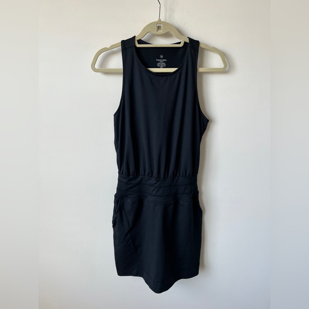Sweaty Betty Gaia Performance Racerback Yoga Dress Black XS